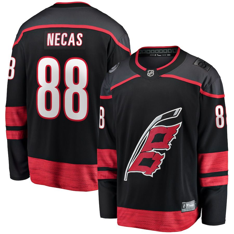 Men Carolina Hurricanes #88 Martin Necas Fanatics Branded Black Home Breakaway NHL Jersey->carolina hurricanes->NHL Jersey